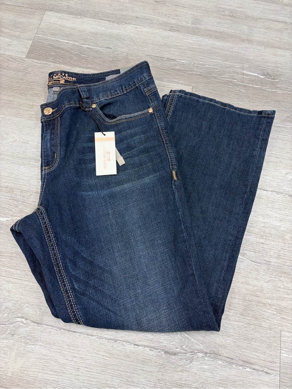 Melissa McCarthy/Seven7 Dark Indigo Bootcut Jeans
